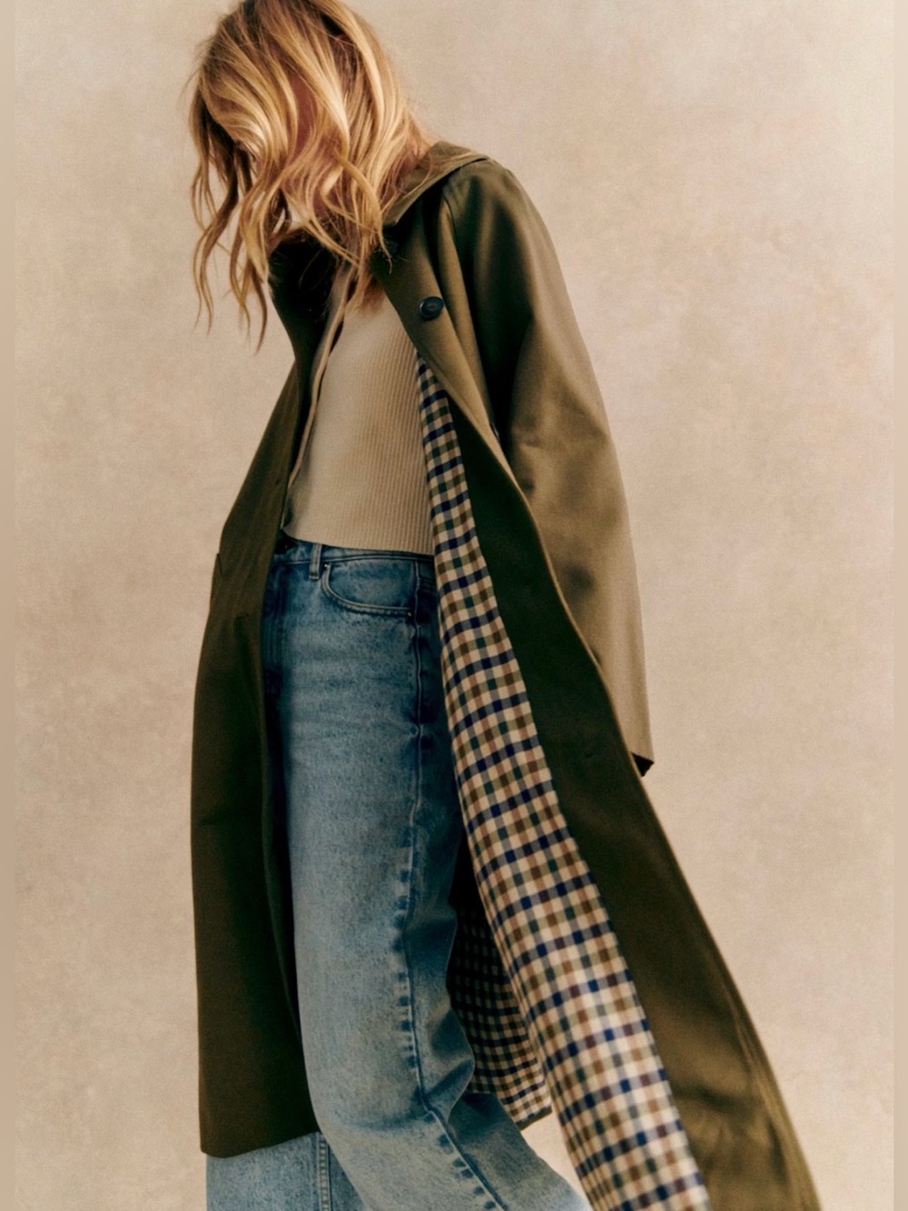Sézane Clyde coat black